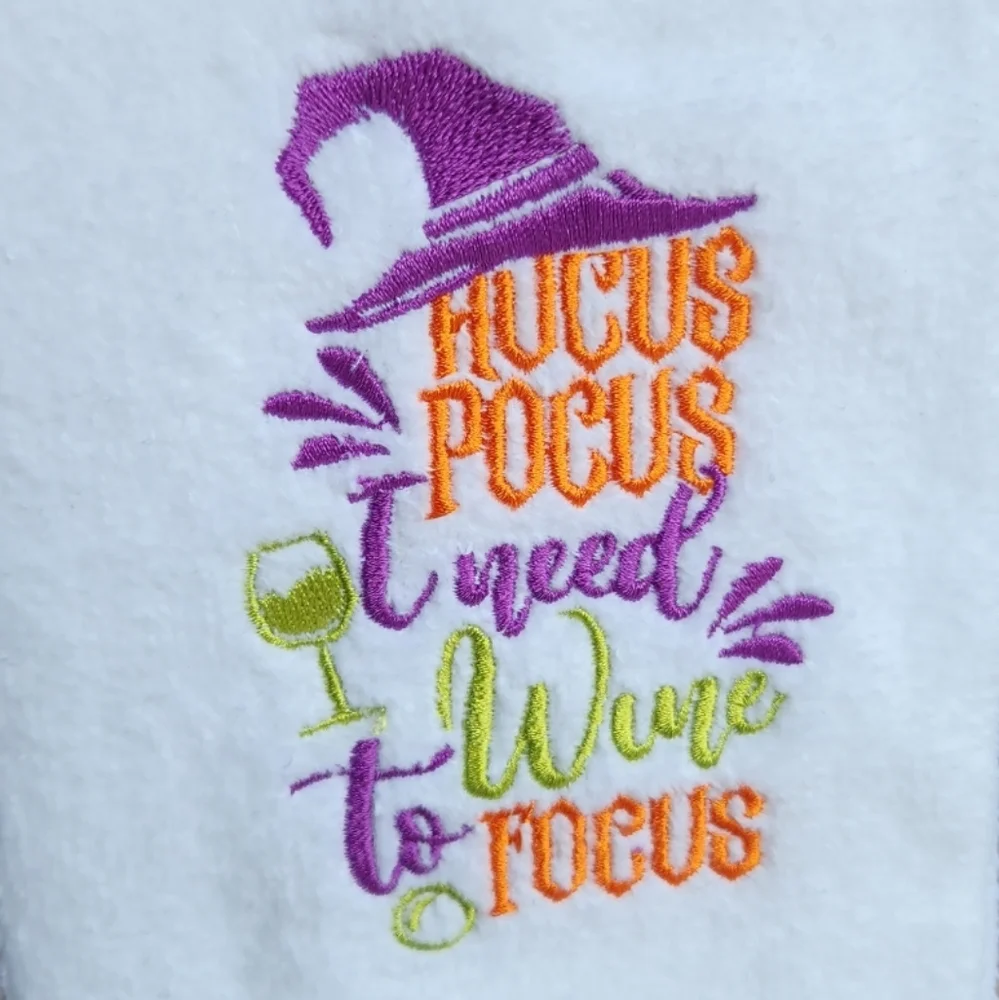 4-New Halloween Wine Inspired Hand Towels
